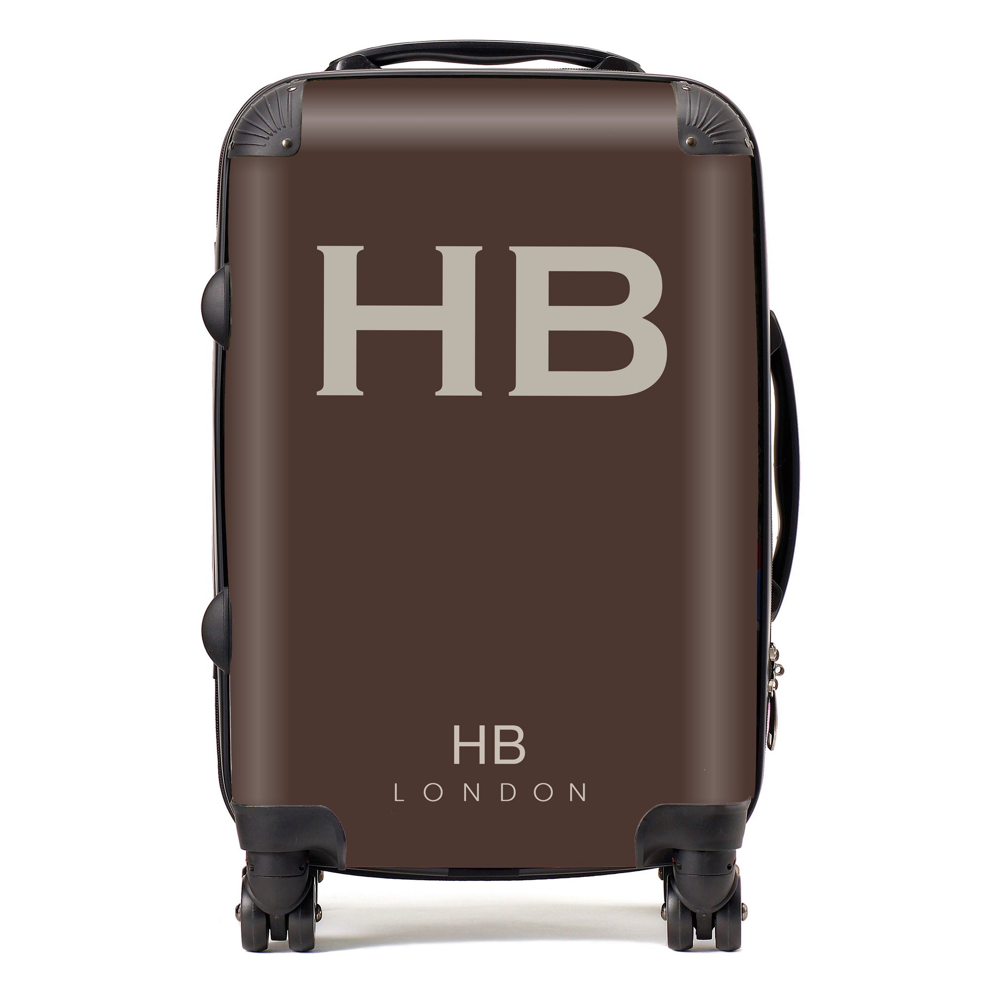 Personalised Espresso Martini with Cream Font Initial Suitcase