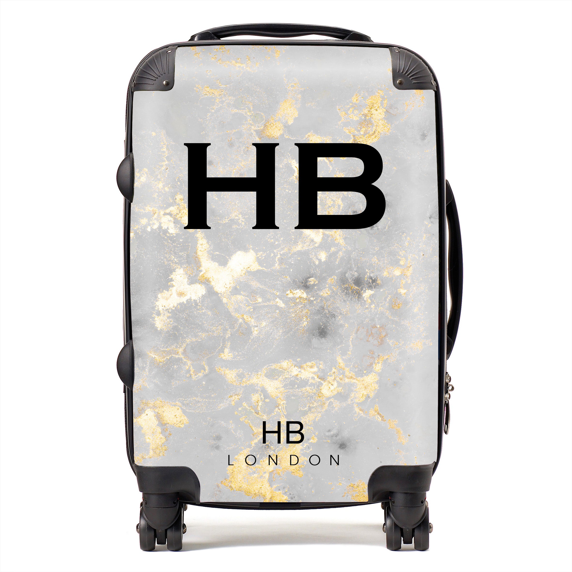 Marble personalised suitcase on sale