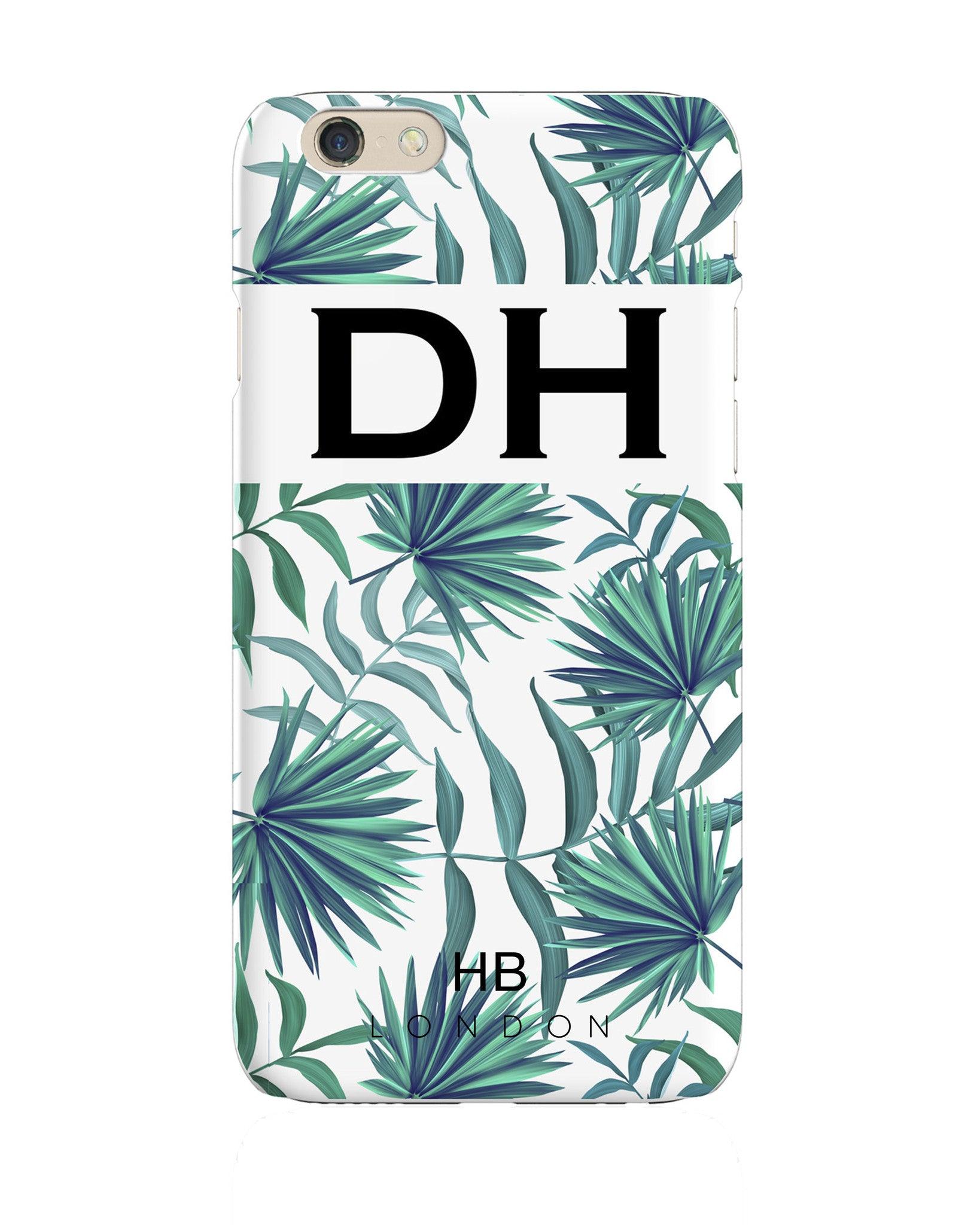 Personalised Palm Print Initial iPhone Case HB LONDON